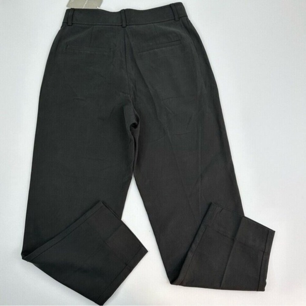 Everlane Way-High Taper Pant Black High Rise‎ Pleated Trousers Size 4 NEW - Picture 4 of 10